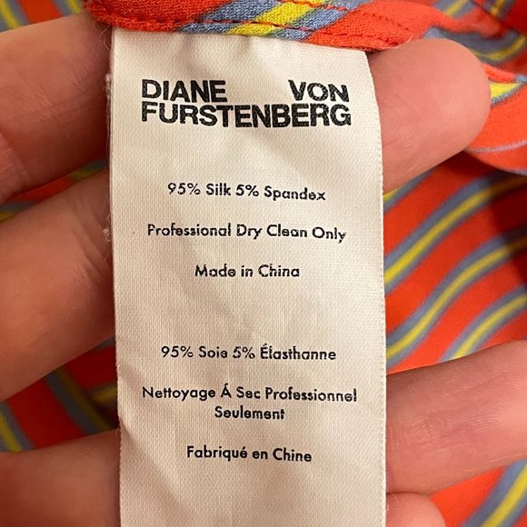 VERY SORRY, DONATED — Diane von Furstenberg Silk Wrap Blouse - Picture 7 of 14